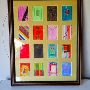 Original Artwork framed in glass